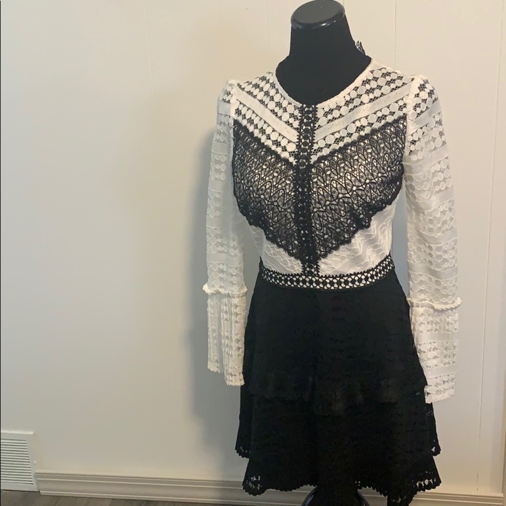 Gianni Bini black and white dress